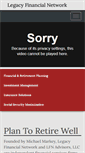 Mobile Screenshot of legacyfinancialnetwork.com